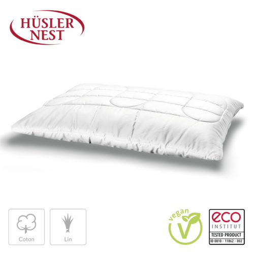 Housse pour oreiller en Coton-lin satin
